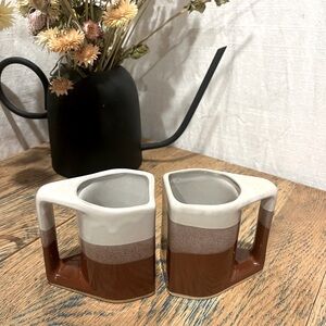 ☕️ Muddy Waters Pottery – Paire de tasses en céramique artisanale no. 59